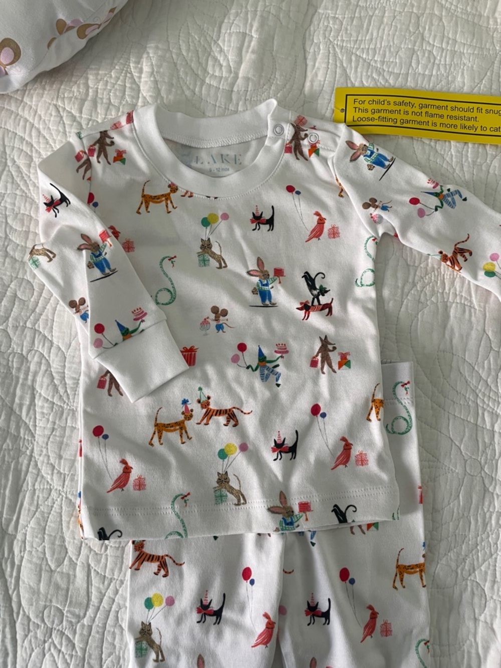Lake Pajamas Baby Pima Cotton Birthday Print